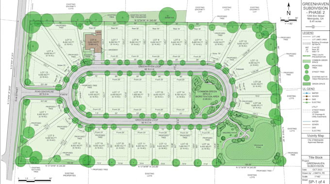 draw plot plan, lot subdivision, plat map, 2d site plan for city permit