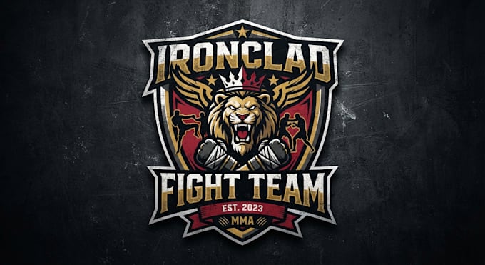 design a powerful MMA logo for your team