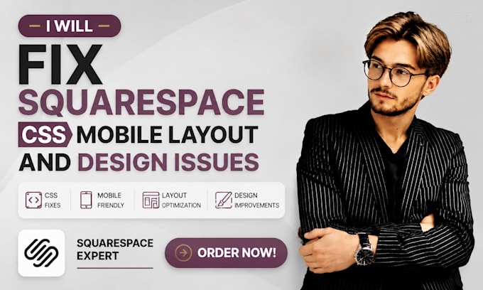 fix squarespace css mobile layout and design issues