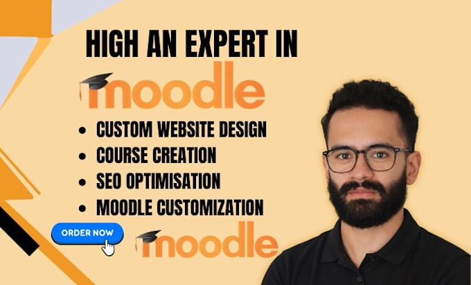 setup moodle lms, customize moodle and build elearning website and online course