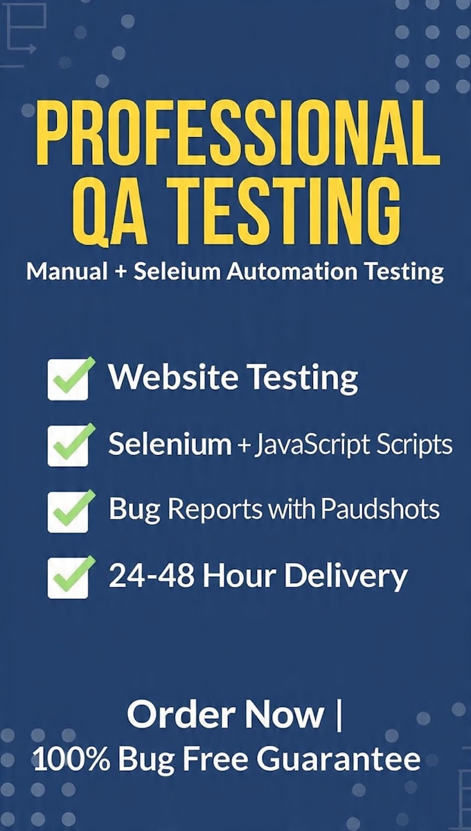 do manual and selenium automation testing with js