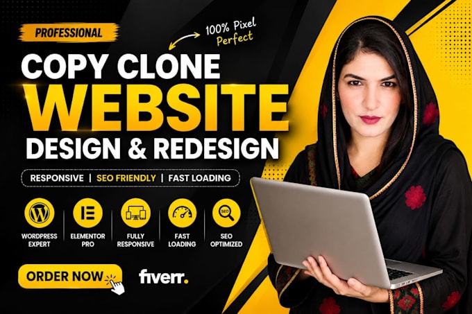 design or redesign copy clone website wordpress website