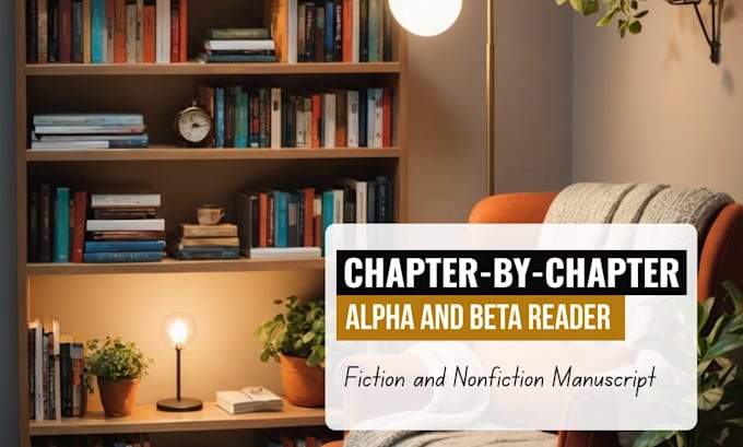 be your personal chapter by chapter beta reader for fiction or nonfiction book