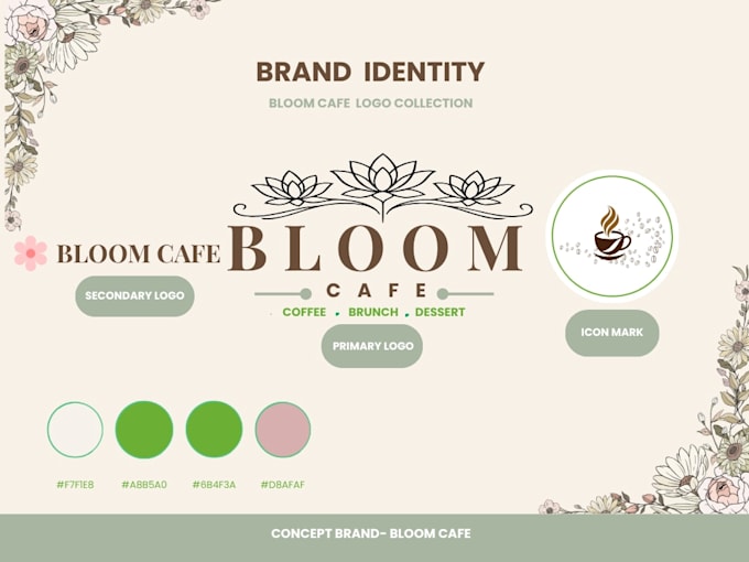 design ai cafe branding logo, menu and packaging