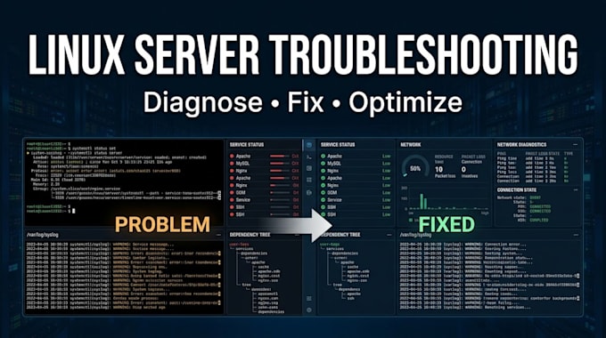 troubleshoot and fix your linux server