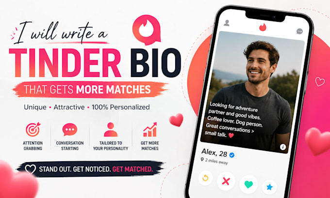 write a unique and attractive tinder bio that gets more matches