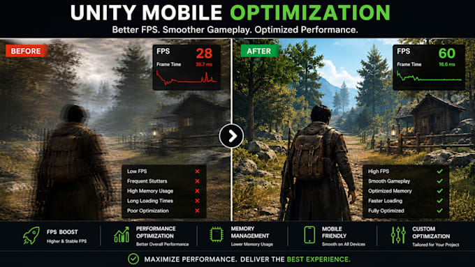 optimize your unity mobile game for better fps and performance