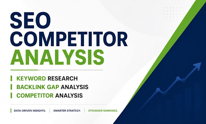 perform SEO competitor analysis, keyword research and backlink gap analysis