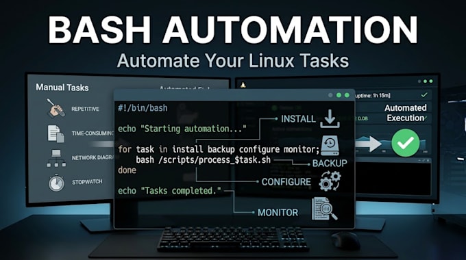 write bash scripts to automate linux server tasks