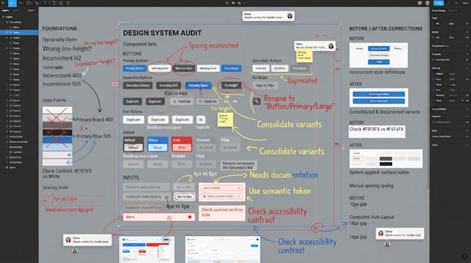build or audit your design system in figma