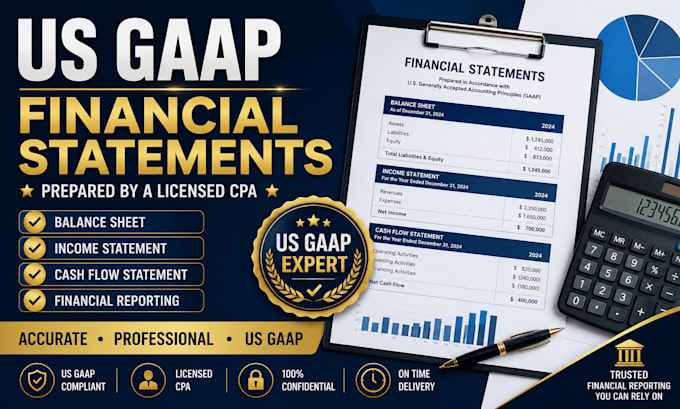 prepare US gaap financial statements as a licensed CPA
