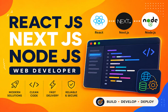 be your react , nextjs and nodejs web developer