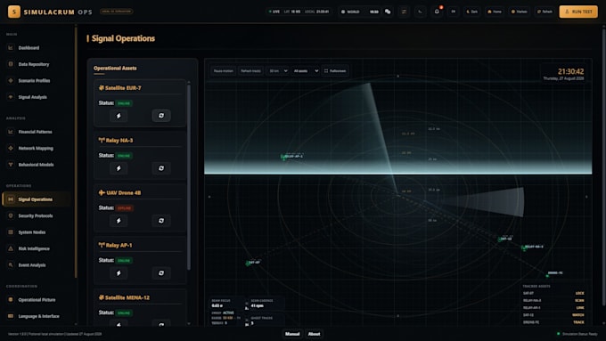 build a cinematic animated HTML dashboard