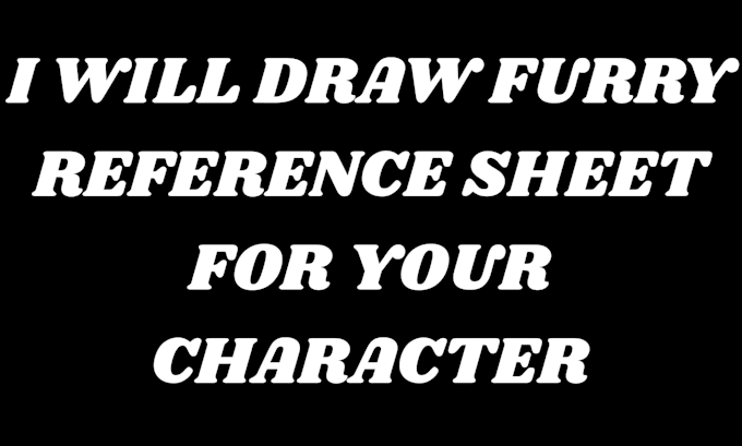 do furry reference sheet for your fusrsona