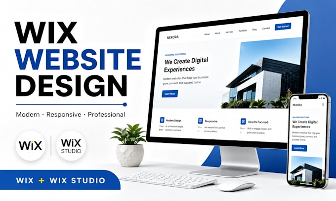 redesign a professional wix studio site