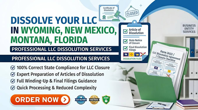 dissolve, close , terminate, cancel your US llc