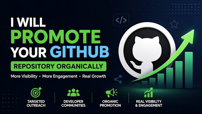 promote your github profile for organic followers and engagement