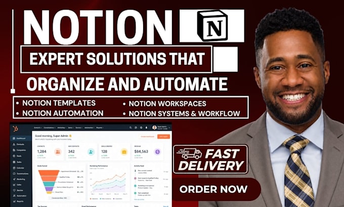 be your custom notion template expert notion website dashboard automation