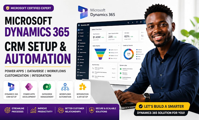 setup microsoft dynamics 365 CRM power apps dataverse automation