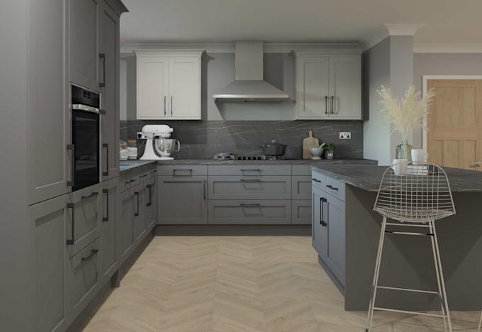 design professional kitchen cabinet shop drawings and detailed elevations