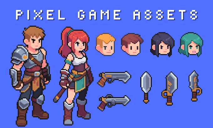 do pixel art, pixel character, pixel game,2d pixel art sprite, sprite animation,
