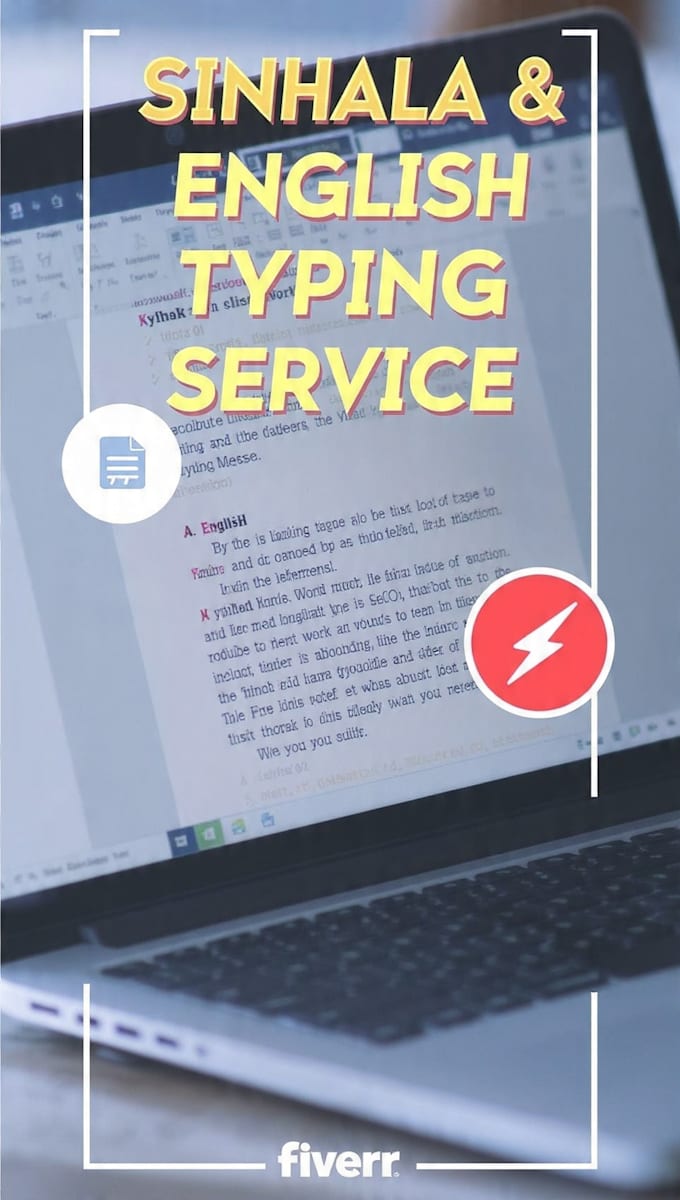 sinhala and english typing, data entry and transcription