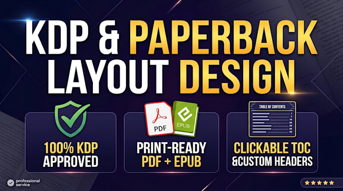 design your manuscript for amazon KDP and paperback print layout