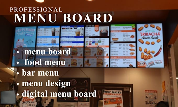 menu design digital menu board menu board bar menu food menu design