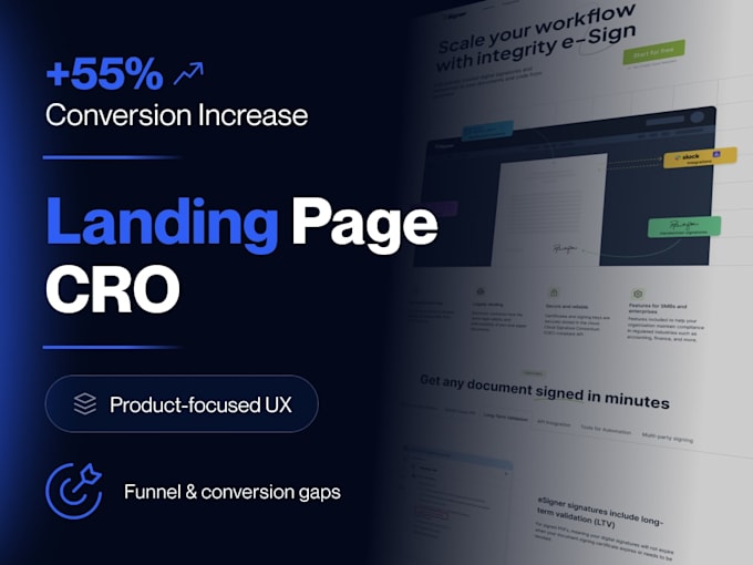 design and build a cro landing page
