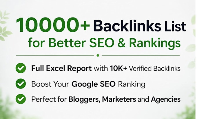 build 10k tier 2 contextual backlinks for rank push