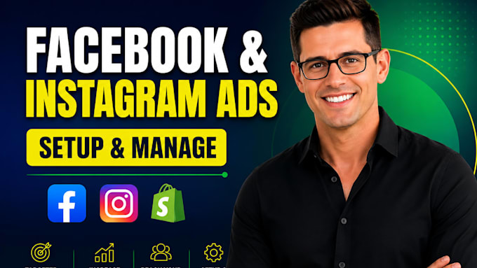 setup and manage shopify facebook ads, instagram or meta ads manager