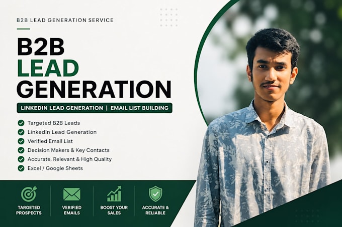 do targeted b2b lead generation, linkedin lead generation, email list building