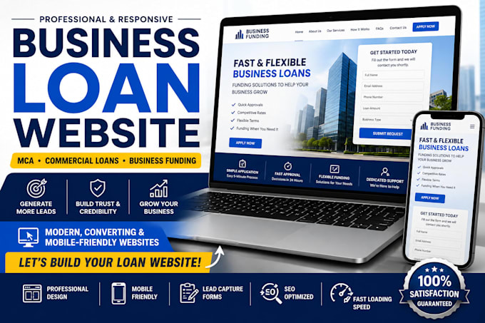 create business loan leads mca commercial loan website