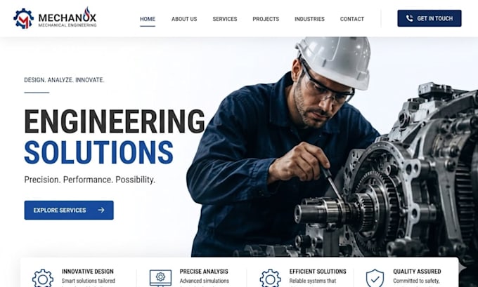 build squarespace engineering consultant website civil engineering firm website
