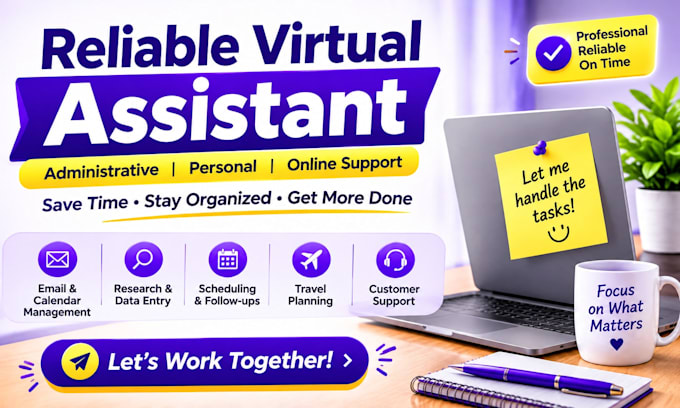 be your personal and administrative virtual assistant