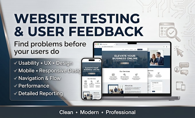 test your website and give detailed user feedback