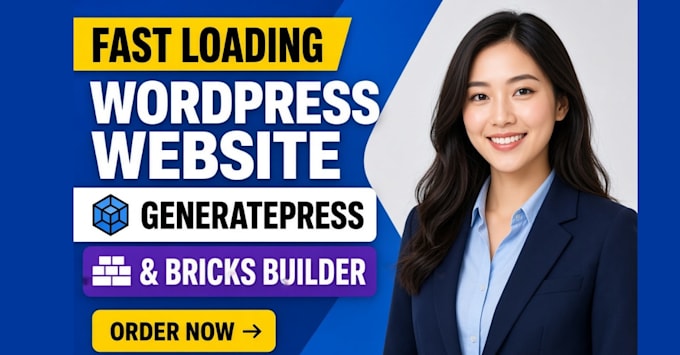 redesign or build a fast wordpress website using generatepress or bricks builder