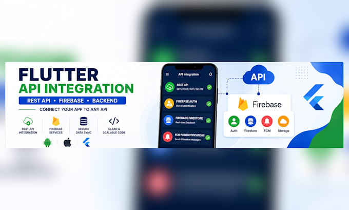 integrate rest API firebase and backend with your flutter app