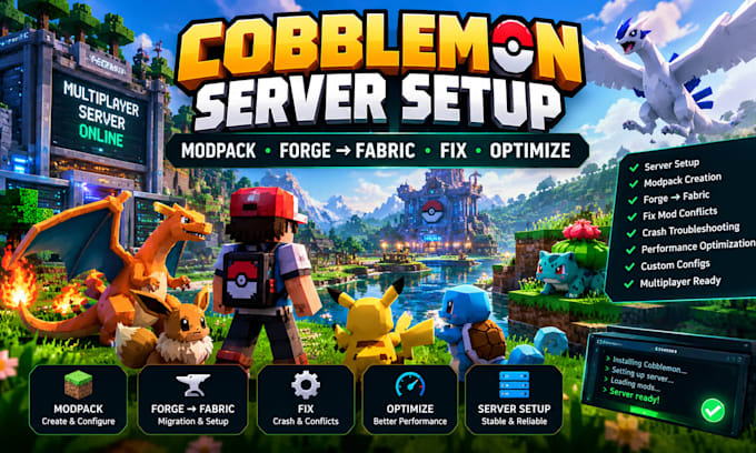create fix optimize cobblemon minecraft modpack forge to fabric server setup