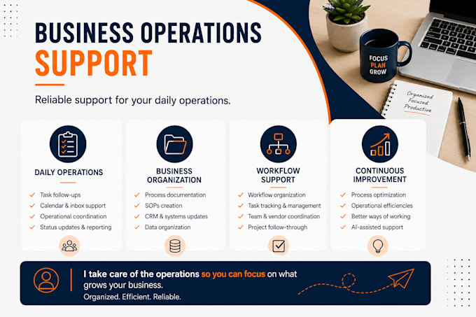provide business operations support for your business