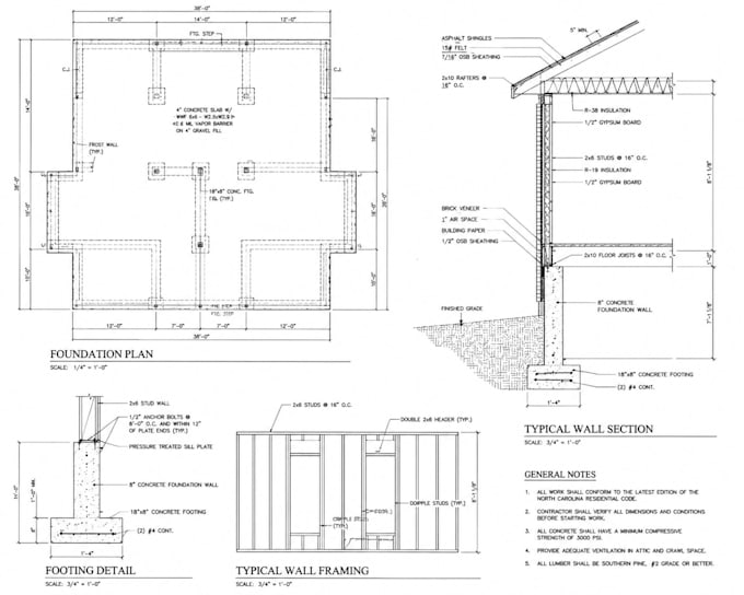 create structural permit drawings for north carolina and virginia