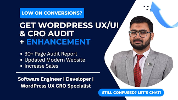 do a wordpress UX UI and cro audit with enhancements