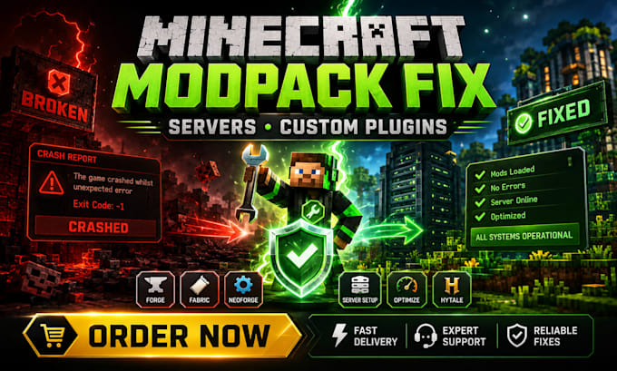 create fix minecraft modpack plugin fivem server forge fabric neoforge hytale