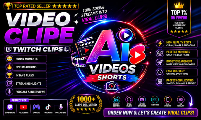 twitch clips stream highlights video editing