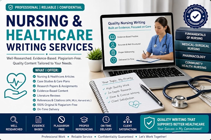 write professional nursing and medical content