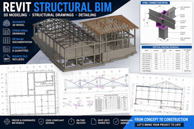 create a structural bim model in autodesk revit