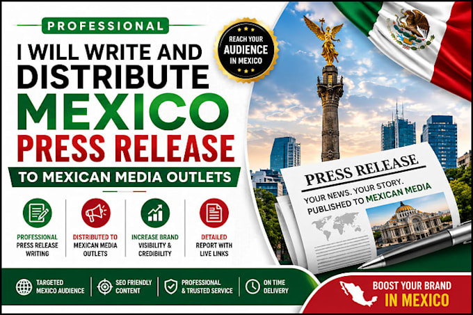 write and distribute mexico press release to mexican media outlets