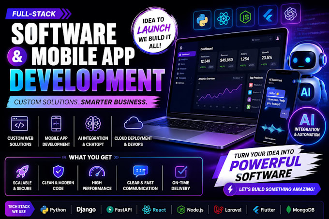 be your ai programmer php laravel developer custom backend full stack ai web app