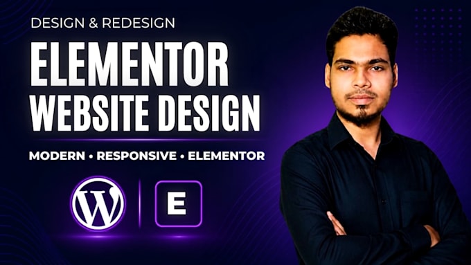 design a modern elementor landing page