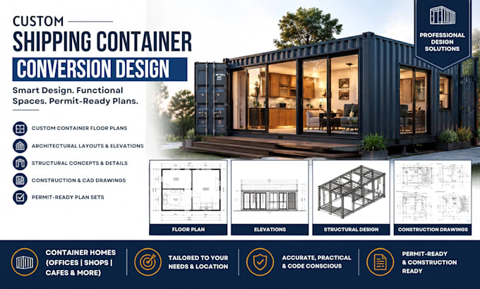 custom shipping container conversion design